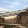 سقف استخر شنا پوشش پلی کربنات شیشه متحرک